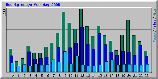 Hourly usage for May 2006